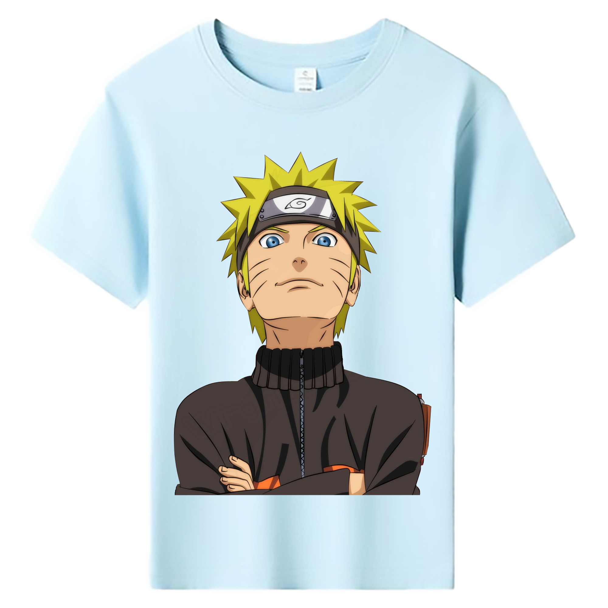 （画像用） NARUTO -ナルト- うずまき ナルト Uzumaki Naruto 綿100％キッズTシャツ（フロントプリント）